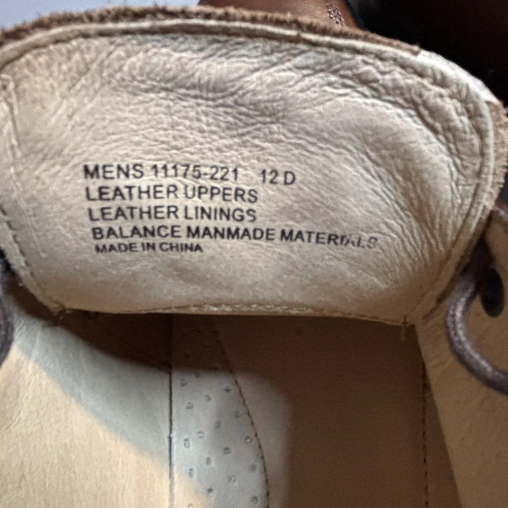 Florsheim Men's Tan Leather Oxfords Size 12D New in Box Dress Shoe 4 Eyelet - Picture 6 of 8